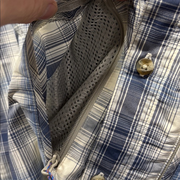 Patagonia Light Blue Plaid Casual Shirt - Picture 7 of 7